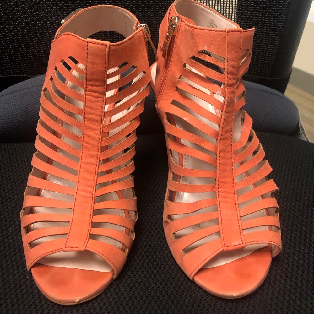 Vince Camuto gladiator heel sandals coral